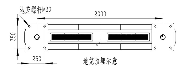 高智能一体化负氧离子监测站地笼尺寸图