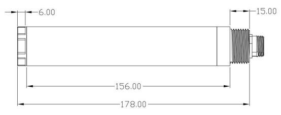 在线多参数水质传感器尺寸图